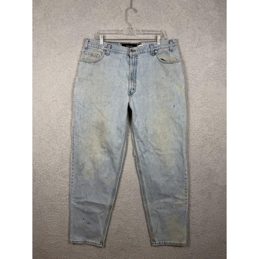Levi's SilverTab Loose Jeans Mens‎ W38 L34 Light Wash Baggy Denim Pants